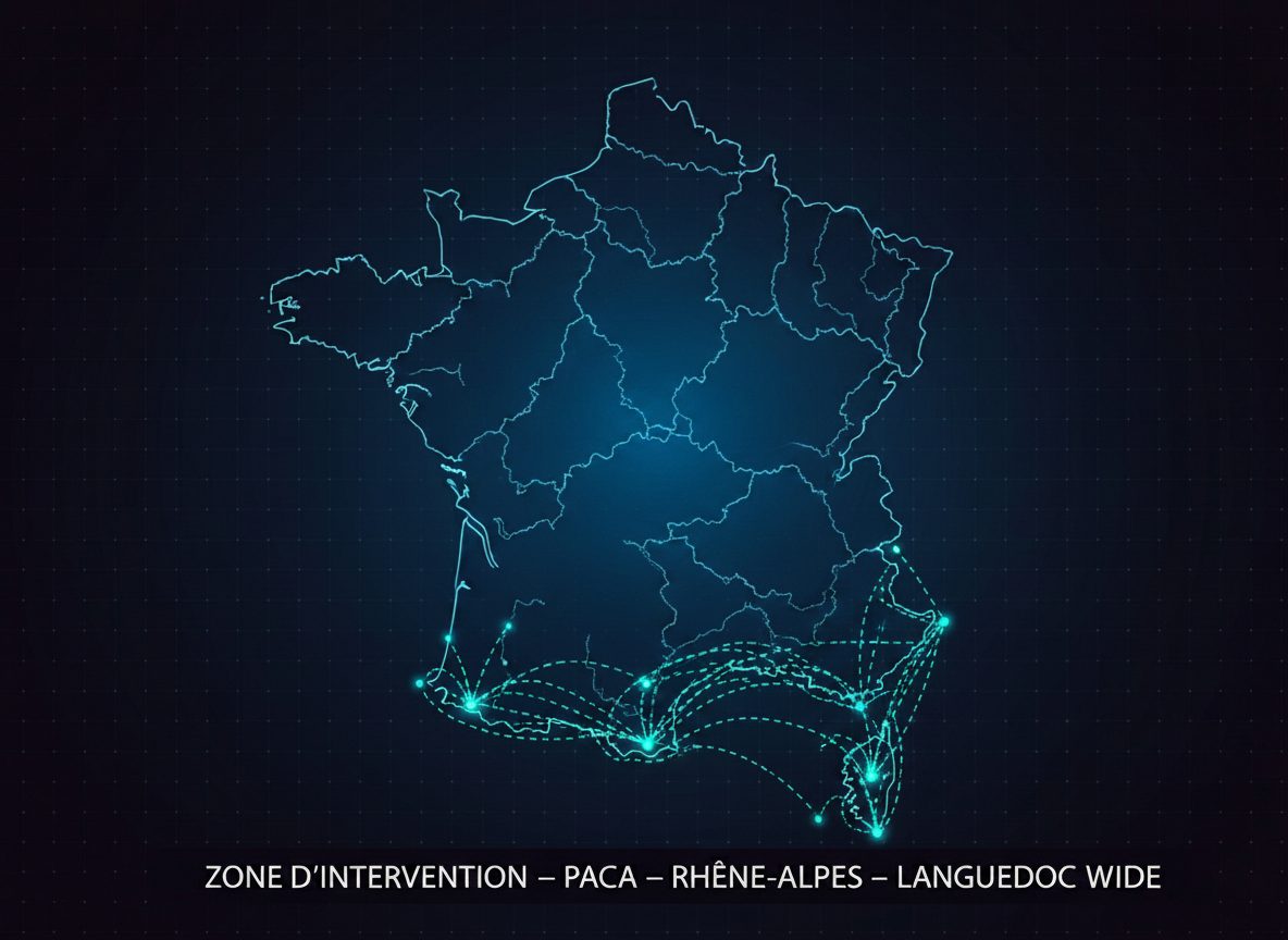 Zone d intervention PACA Rhone-Alpes Languedoc NPL Expresse